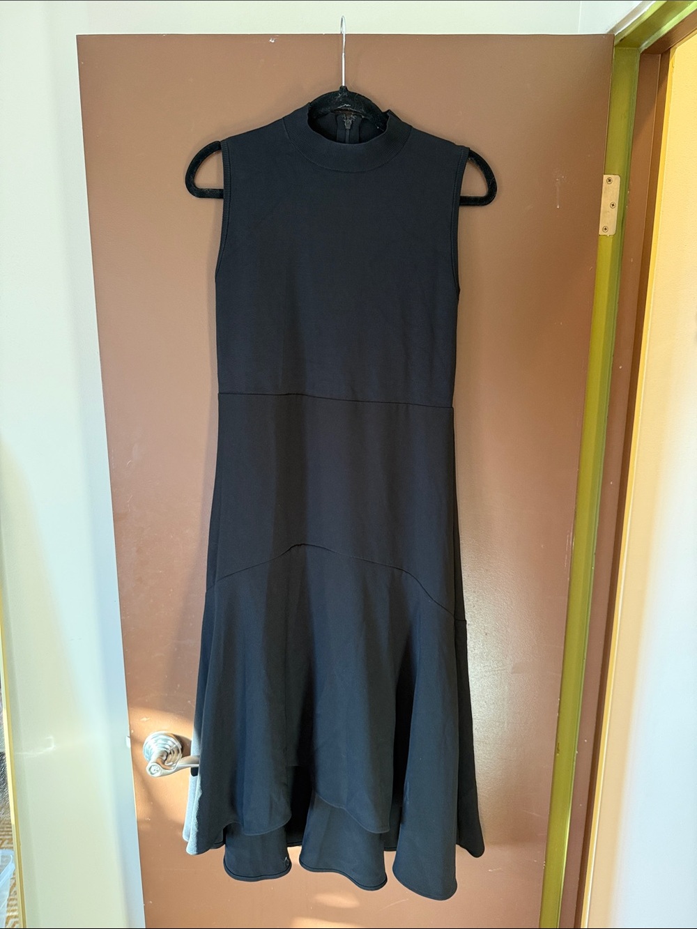 Ted Baker London Black Sleeveless Flared Hem Midi Dress